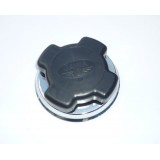 VÍČKO NÁDRŽE - ČERNÉ S CHROM POKLIČKOU - JAWA (TYP 638,632,639,640 + TRAVEL)